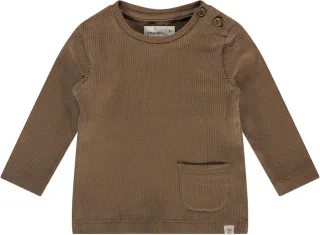 Babyface Baby Langarm-Shirt Bio-Baumwolle/Modal uni coffee mit Tasche Gr.68