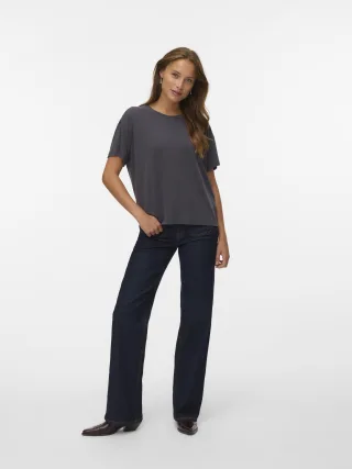 VERO MODA - VMFILLI 2/4 TEE JRS NOOS asphalt - Gr. - L