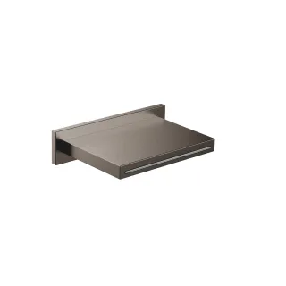 Herzbach spa ix pvd schwall wandauslauf 151 black, Black Steel, 21.694000.1.40 21.694000.1.40