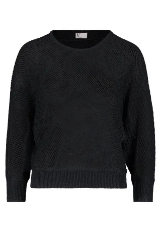 V by Vera Mont - Strickpullover schwarz - Gr. - M