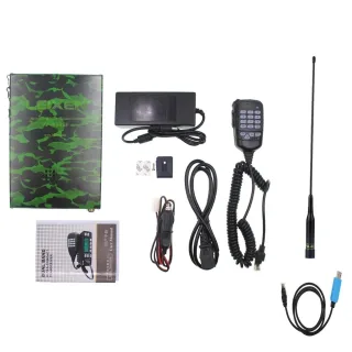 VV-898SP Dual-Band Mobile Radio Transceiver 25W 12000mAh Battery 136-174MHz 400-470MHz USB FM Receiver