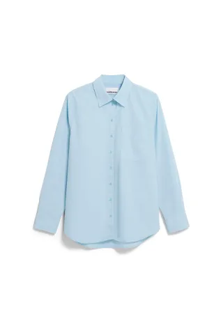 Armedangels - LOOSE POPLIN SHIRT BLOUSE blue glow - Gr. - M