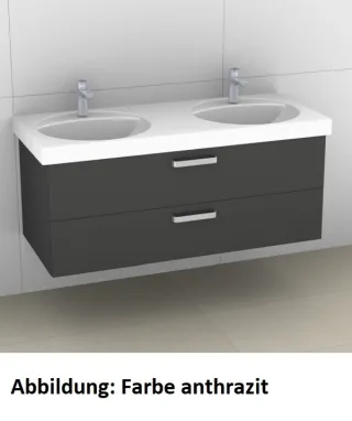 Artiqua 413 Waschtischunterschrank für Preciosa 133230, 133240 Eiche Weiß quer NB, 413-WU2L-K49-7186 413-WU2L-K49-7186-440
