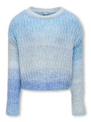 KIDS ONLY - KOGCALA LS O-NECK WOOL KNT directoire blue - Gr. - 158/164
