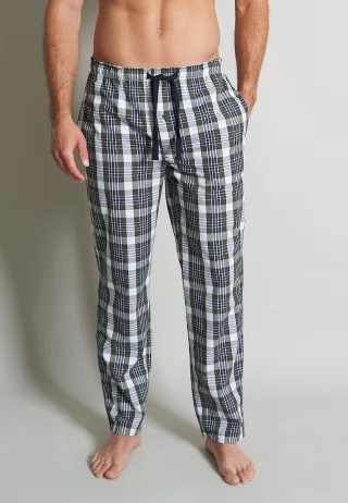 TOM TAILOR BODYWEAR - TOM TAILOR Herren Lange-Hose kariert 1er Pack grün-mittel-karo - Gr. - 56