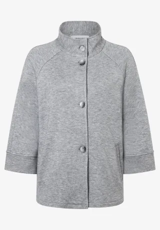 MORE & MORE - Sweatjacke grau - Gr. - 36
