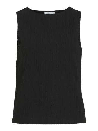 VILA - VIROMIRA O-NECK S/L TOP black beauty - Gr. - M