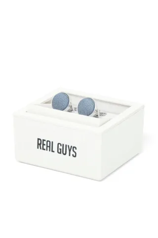 REAL GUYS by J.PLOENES - Manschettenknöpfe in Box blau - Gr. - OS