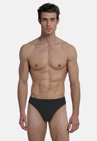 TOM TAILOR BODYWEAR - TOM TAILOR Herren Mini-Slip längsgestreift 1er Pack black - Gr. - M