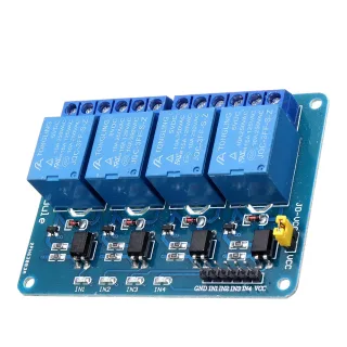 10pcs 5V 4 Channel Relay Module For PIC ARM DSP AVR MSP430 Blue Geekcreit for Arduino - products that work with official