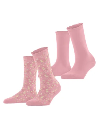ESPRIT socks & tights - Esprit Flower Meadow 2-Pack Damen flamingo - Gr. - 36.5