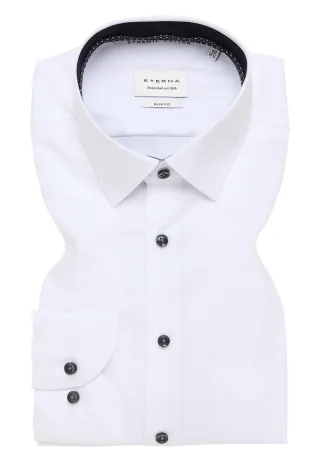 ETERNA - Hemd Twill Langarm weiß - Gr. - 41/Langarm - 67cm