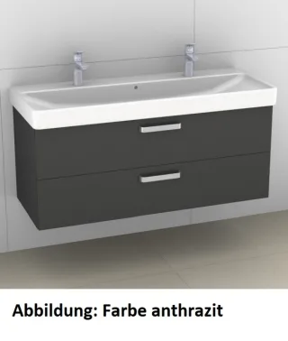 Artiqua 413 Waschtischunterschrank für Smyle Square 500253, 500225 (ehem. 120520, 120523) Eiche Ribb 413-WU2L-K148-7187-444