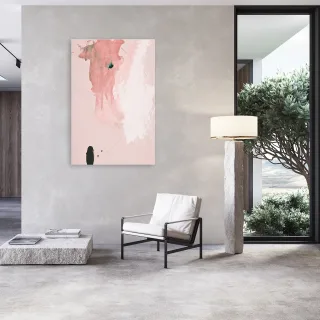 queence Acrylglasbild "Abstrakte Deko in Rosa" Abstrakt  Abstrakte  Formen  Gemälde  Kunst 1 Stk. tlg. Kunstdruck in Galeriequalität inkl. rückseitigem Aufhängesystem
