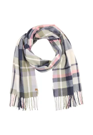 camel active - Karoschal mit Fransen night blue - Gr. - OS