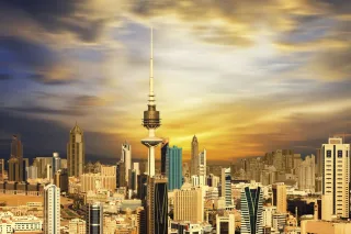 queence Acrylglasbild "Skyline" Gebäude  Skyline  Städte Fine Art-Print in Galeriequalität