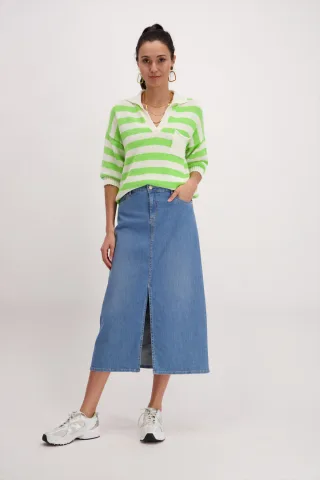 signe nature - Jeansrock blau - Gr. - 38