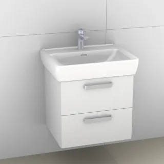 Artiqua 415 Waschtischunterschrank für Pro A 818952 Weiß Glanz, 415-WU2L-L27-7050-68 415-WU2L-L27-7050-68