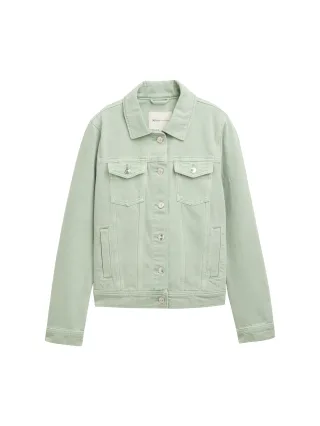 Denim Tom Tailor - Overshirt mit Leinenanteil fresh mint green - Gr. - XS