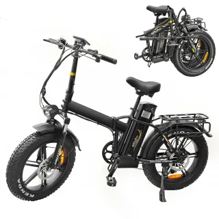 [EU Direct] Emoko C94 Electric Bike 48V 35AH Battery 1000W Motor Recommended Top Speed 25KM/H 20*4.0inch Tires 180KM Max
