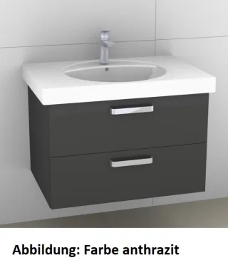 Artiqua 413 Waschtischunterschrank für Preciosa 124280, 124282 Oxid Hellgrau quer, 413-WU2L-K39-7183 413-WU2L-K39-7183-721
