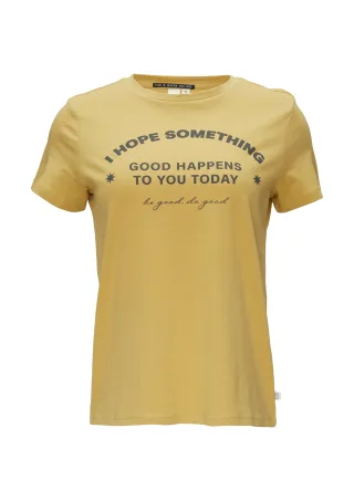 qs - T-Shirt gelb - Gr. - S