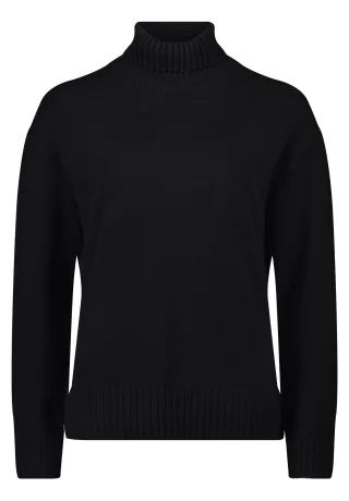 so cosy - Rollkragenpullover schwarz - Gr. - 42