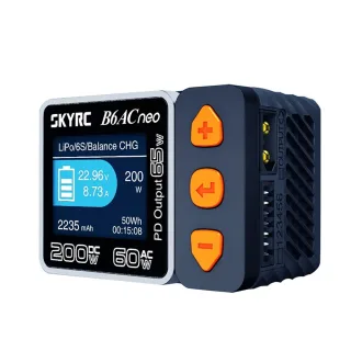 SKYRC B6AC NEO Smart Charger AC 60W DC 200W 10A Battery Balance Charger for for 1-6S Lipo LiFe Lilon LiHV 1-15S NiMH NiC