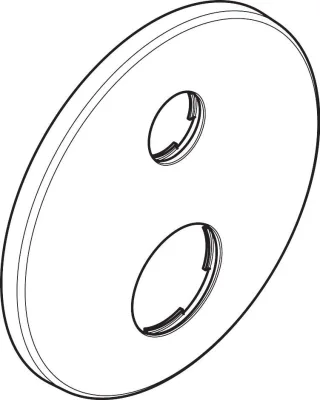 Hansgrohe Rosette Axor Wannenmischer Unterputz d: 170mm chrom, 95806000 95806000