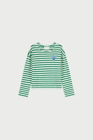 Fabienne Chapot - Celina Top cosy white/green - Gr. - S