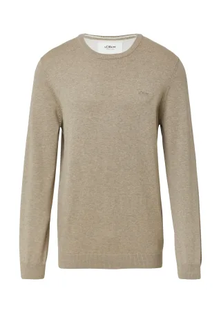 s.Oliver - Strickpullover beige - Gr. - 3XL