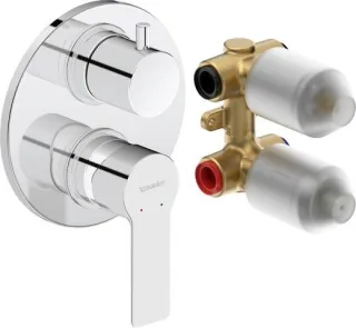 Duravit D-Code Einhebel-Wannenmischer Unterputz Set DC5210008010