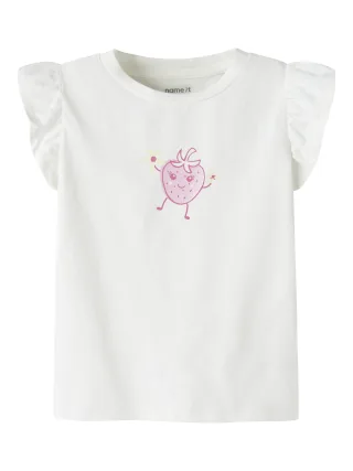 NAME IT - NMFFLITTAZ SS TOP BOX Cloud Dancer - Gr. - 116
