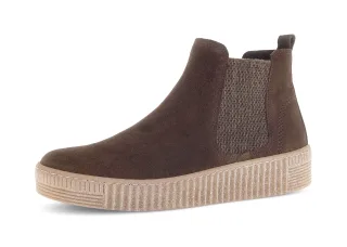Gabor, Plateau, Stiefelette, Schlupfschuh mit dezenten Kontrastnähten