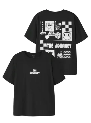 NAME IT - NKMBERNA SS NREG TOP BOX Black - Gr. - 158/164