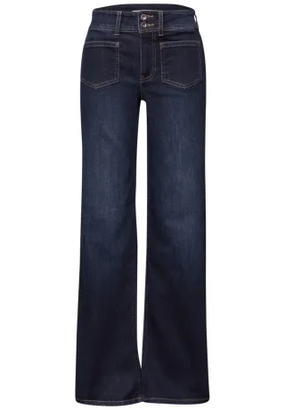 Street One - Wide Leg Jeans - Style Emee blau - Gr. - 30/32
