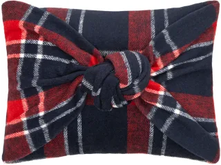 PAD Dekokissen "TARTAN BOW, Made in Europe" Kissenhülle ohne Füllung, Karo-Design, 1 Stück, 30x40 cm