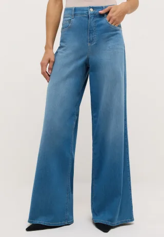 ANGELS 5-Pocket-Jeans "LIVA" mit weitem Bein
