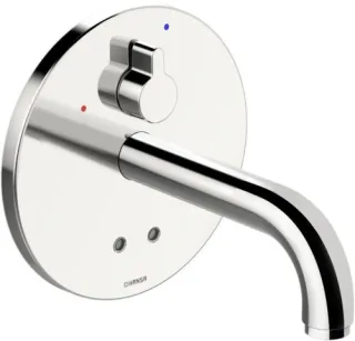 Hansa Waschtischarmatur Unterputz HANSAELECTRA 8181 Ros. rund 3V, BT Ausl. 170 mm chr 81812109