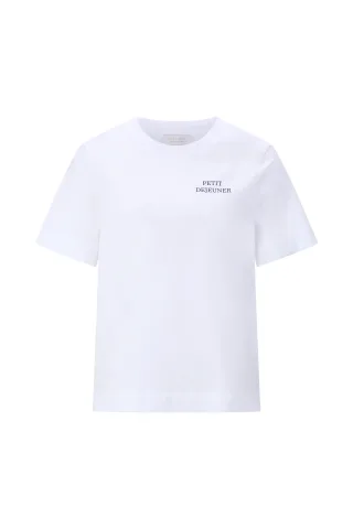 Rich & Royal - Easy Fit T-Shirt Breakfast white - Gr. - L