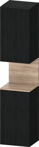 Duravit Qatego Hochschrank Eiche Schwarz Matt 400x360x1760 mm - QA1346R55160000 QA1346R55160000