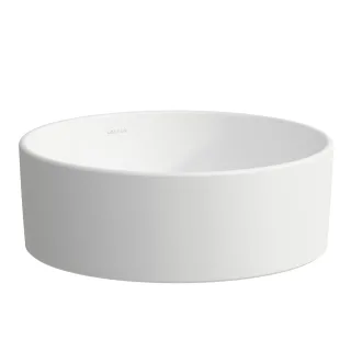 Laufen Waschtisch-Schale SAVOY 420x420x150 rund o. Hl. o.Ül. weiß matt, H8129427571121 H8129427571121