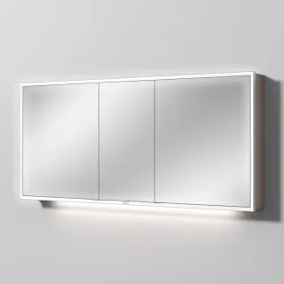 Sanipa Reflection Spiegelschrank MILO 160 mit LED-Beleuchtung, Taupe-Matt, AU0391T AU0391T