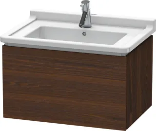 Duravit L-Cube Waschtischunterbau wandhängend Nussbaum gebürstet Matt 670x469x408 mm - LC616406969 LC616406969
