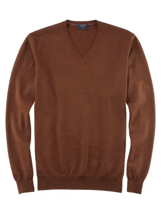 OLYMP - OLYMP Casual Strick rotbraun - Gr. - XL