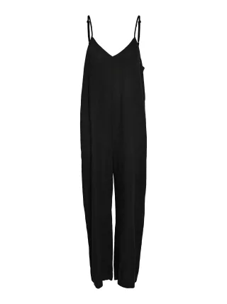 NOISY MAY - NMLEILANI S/L LONG JUMPSUIT WVN black - Gr. - L