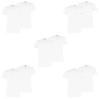 10 er Pack Puma Basic V Neck T-Shirt Men Herren Unterhemd V-Ausschnitt