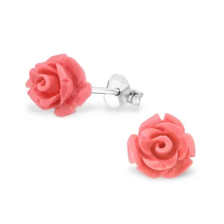 Rosen Ohrringe aus 925 Silber