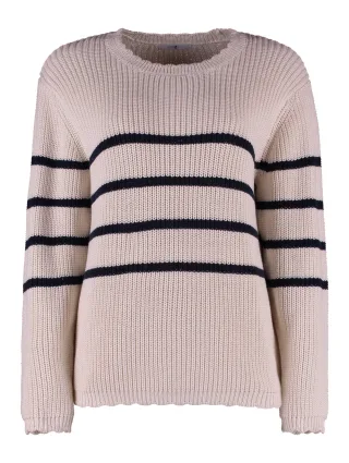 HaILYS - LS C SK Vi44olet cream/navy stripe - Gr. - S