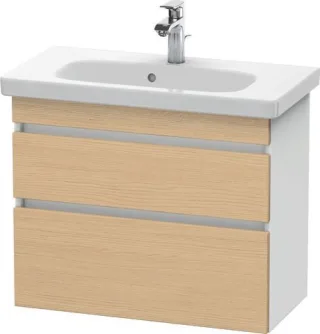 Duravit DuraStyle Waschtischunterbau wandhängend Natur Eiche & Weiß Matt 730x368x610 mm - DS64990301 DS649903018